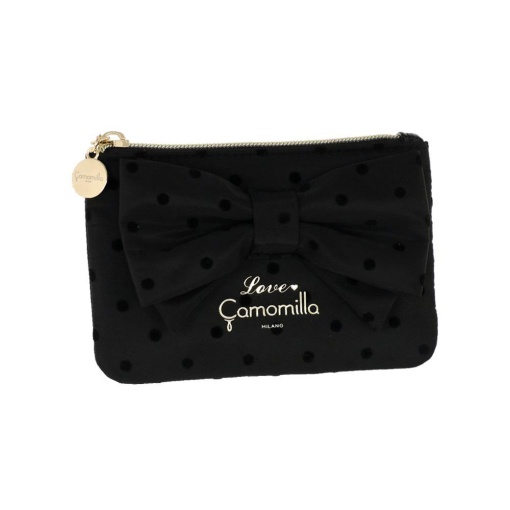 Bolsa CAMOMILLA Polka Glam preta 10x15x1,5cm
