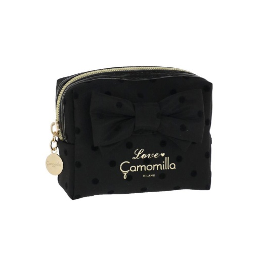 Bolsa CAMOMILLA Polka Glam preta 8x11,5x5cm