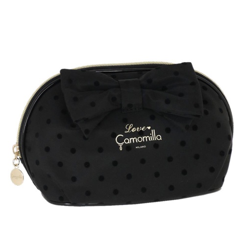 Bolsa CAMOMILLA Polka Glam preta 14x25x9cm