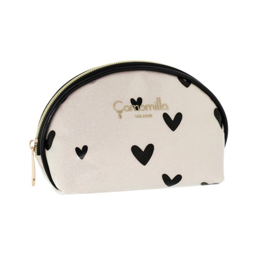 Bolsa CAMOMILLA Love Me branco/preto 10x16x7cm