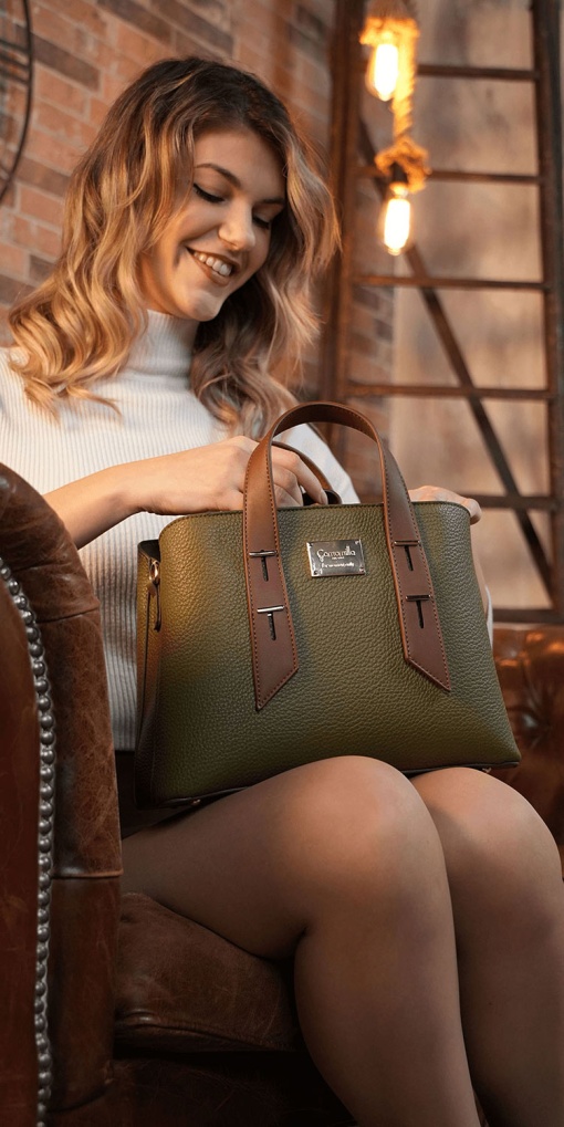 MALA CAMOMILLA BREE VERDE 22,5X31X13CM 18637