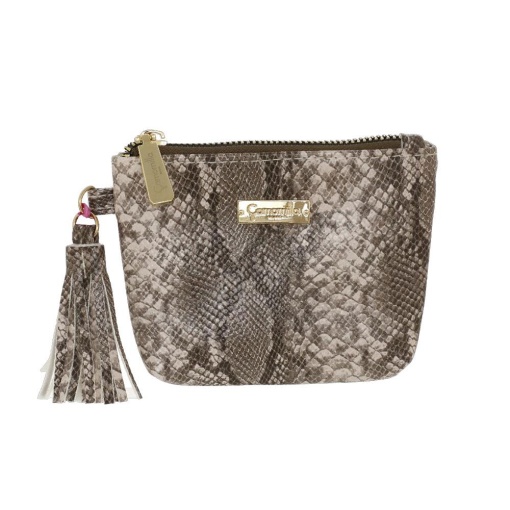 Porta moedas CAMOMILLA Chic Jungle cinza 9x13x2cm
