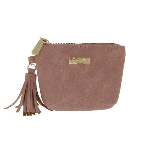 Porta-moedas CAMOMILLA Chic Jungle rosa 9x13x2cm