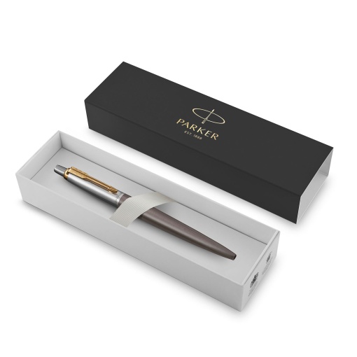 PARKER Jotter XL ballpoint pen, grey lacquered, Golden Trim M