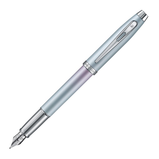 Caneta de aparo SHEAFFER 100 Expressions 9376 azul e rosa degradé perolado M