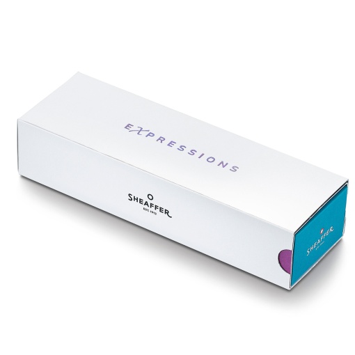 Caneta de aparo SHEAFFER 100 Expressions 9376 azul e rosa degradé perolado M