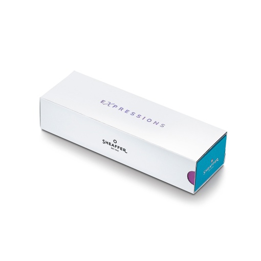 Sheaffer 100 Expressions 9376 ballpoint pen, blue and pink pearlescent gradient, M