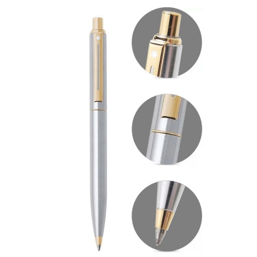Esferográfica SHEAFFER Sentinel aço inox dourado M