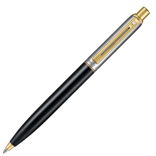 Esferográfica SHEAFFER Sentinel preto brilhante/clip dourado M