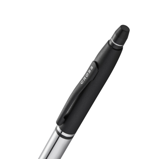 Esferográfica CROSS Click Tuxedo cromado/preto mate M