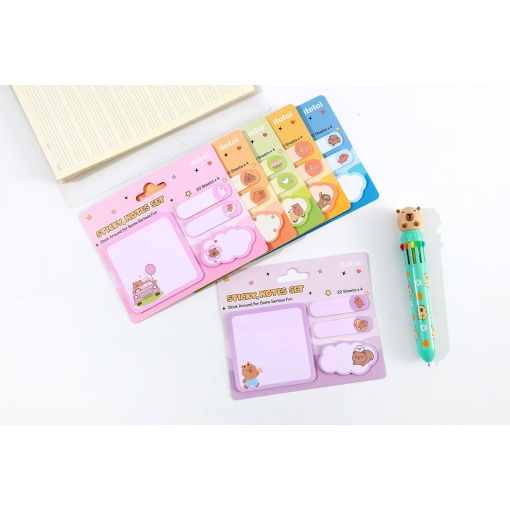 Notas adesivas iTotal Capivara sortido