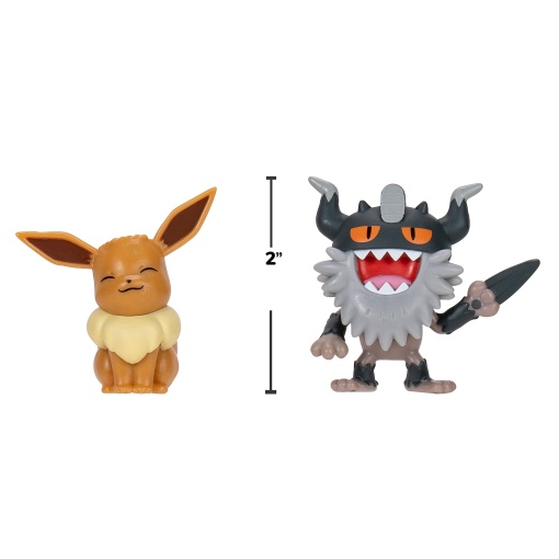 Pokémon Eevee + Perrserker 5cm (pack 2 unidades)
