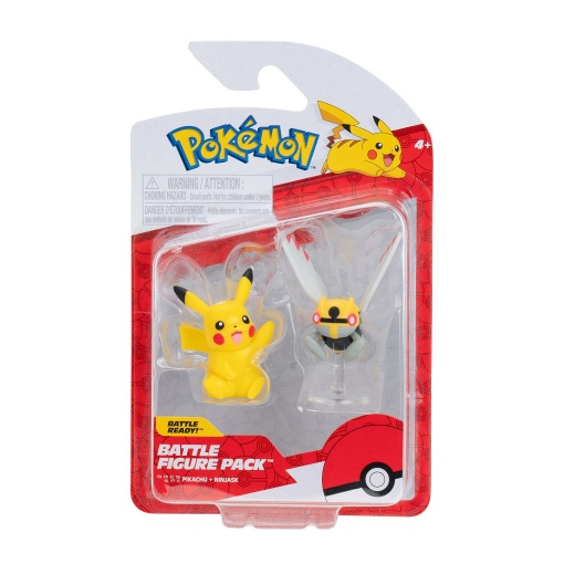 Pokémon Pikachu + Ninjask 5cm (pack 2 unidades)