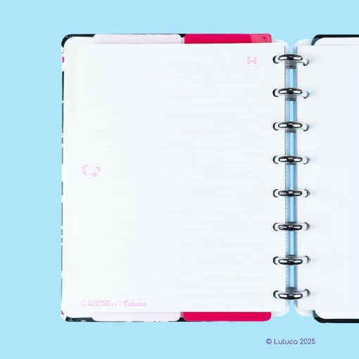 Caderno inteligente A5 pautado Pandalu Star by Luluca