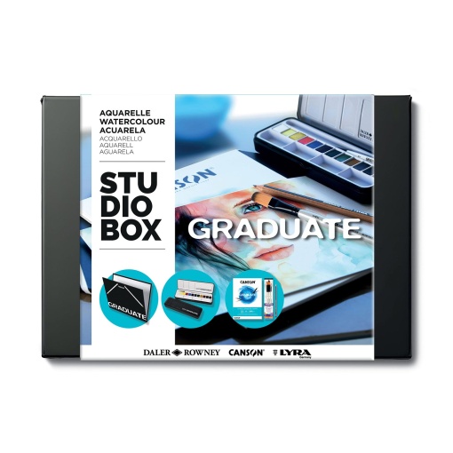 Conjunto de pintura aguarela Studio Box GRADUATE