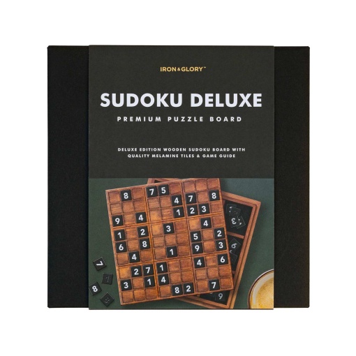 Sudoku deluxe XL em caixa de madeira IRON & GLORY LK