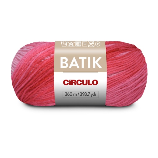 Fio de crochet CÍRCULO Batik 100g Rosa Inca 9503