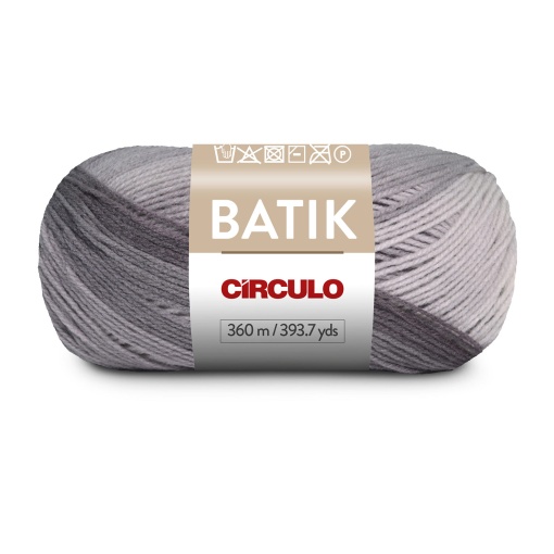 Fio de crochet CÍRCULO Batik 100g Granito 9509