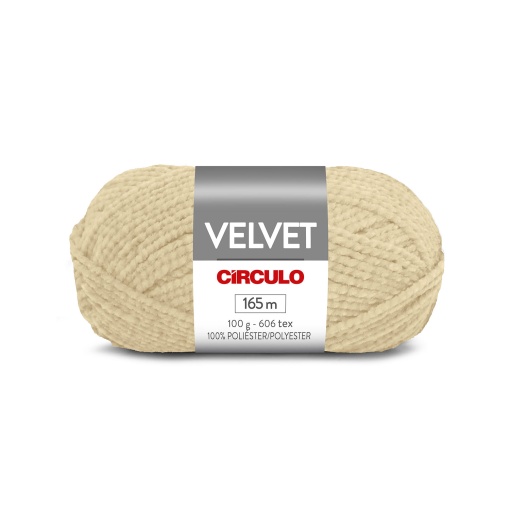 Fio de crochet CÍRCULO Velvet 100g Off White 8176