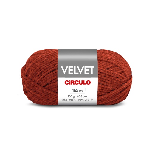 Fio de crochet CÍRCULO Velvet 100g Brasa 4817