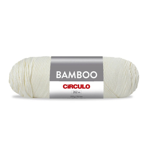 Fio de crochet CÍRCULO Bamboo 200g Branco 8001