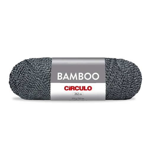 Fio de crochet CÍRCULO Bamboo 200g Preto 8990