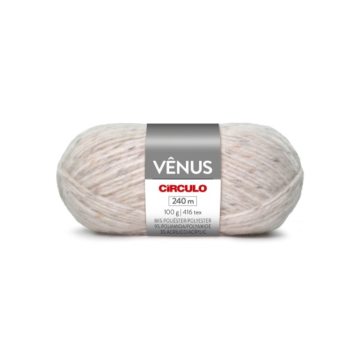 Fio de crochet CÍRCULO Venus 100g Off White 8176
