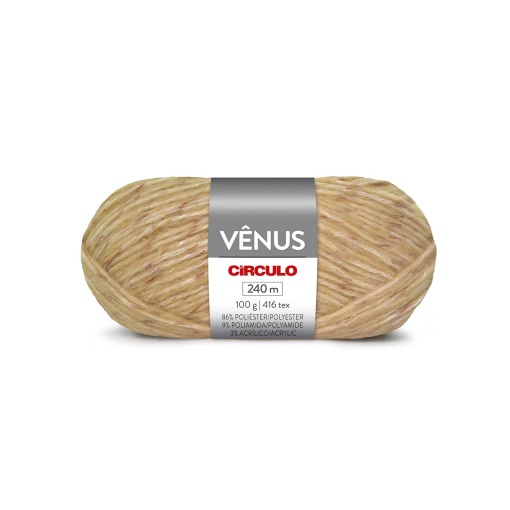 Fio de crochet CÍRCULO Venus 100g Capuccino 9601
