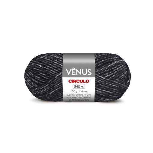 Fio de crochet CÍRCULO Venus 100g Zebra 9016