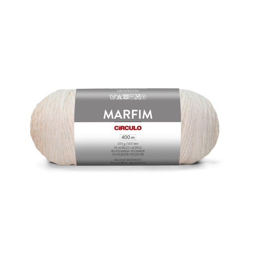 Fio de crochet CÍRCULO Marfim 200g Abóbora 9059