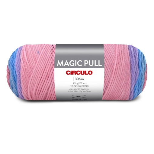 Fio de crochet CÍRCULO Magic Pull 200g Efeito Lavanda 8265