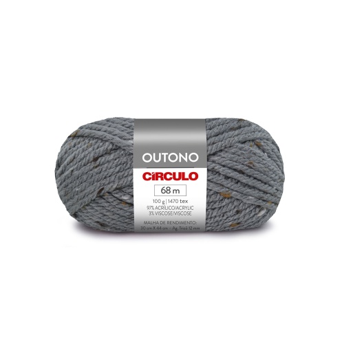 Fio de tricot CÍRCULO Outono 100g Alumínio 8473