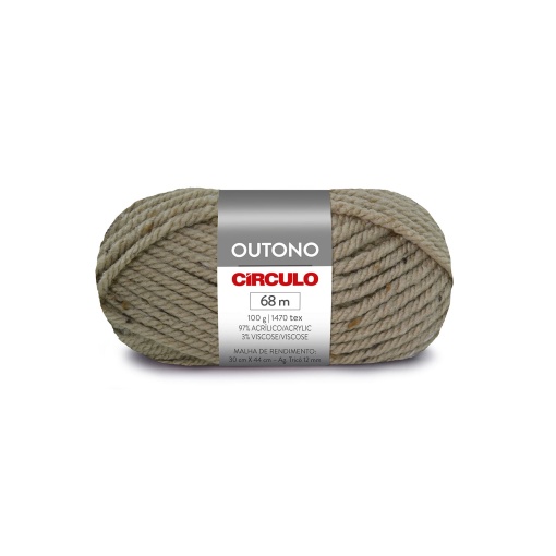 Fio de tricot CÍRCULO Outono 100g Off White 8176