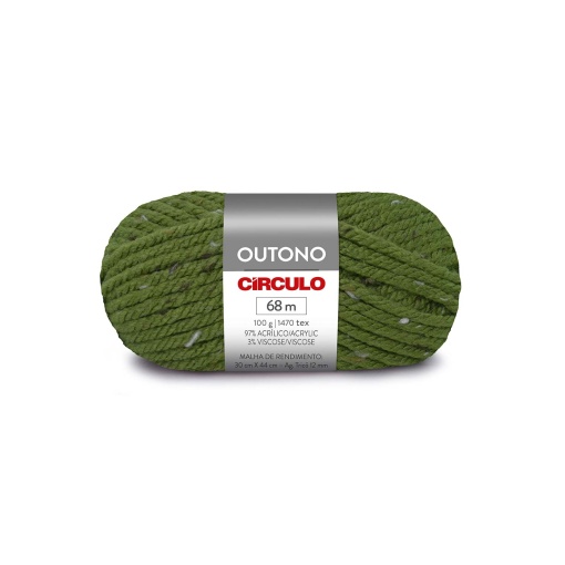 Fio de tricot CÍRCULO Outono 100g Oliveira 5058