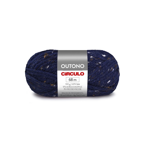 Fio de tricot CÍRCULO Outono 100g Anil Profundo 2856