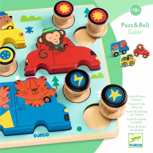Puzzle DJECO Puzz & Roll Color