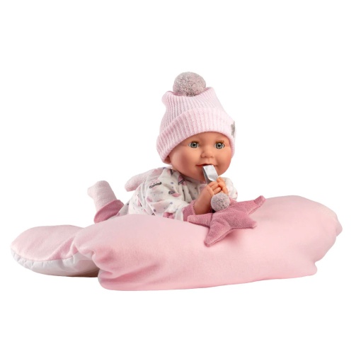 Boneca Heidi chorona com almofada 42cm LLORENS