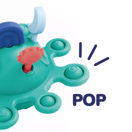 Brinquedo sensorial para puxar com pop it LUDI