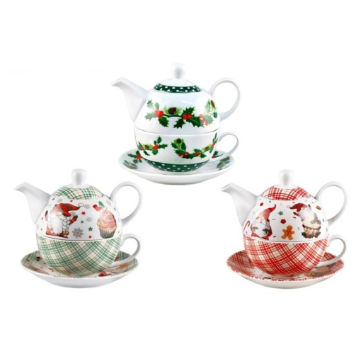 Bule de chá em porcelana Natal sortido ANILAR