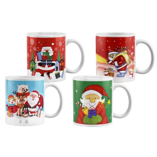Caneca de cerâmica Natal 325ml sortido ANILAR