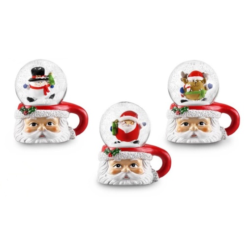 Globo de neve Natal 7cm sortido