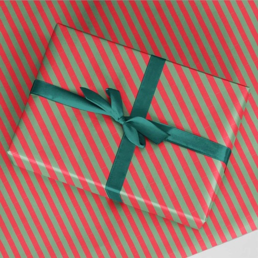 Papel de embrulho D'CASA Natal 70x500cm Pai Natal/riscas sortido