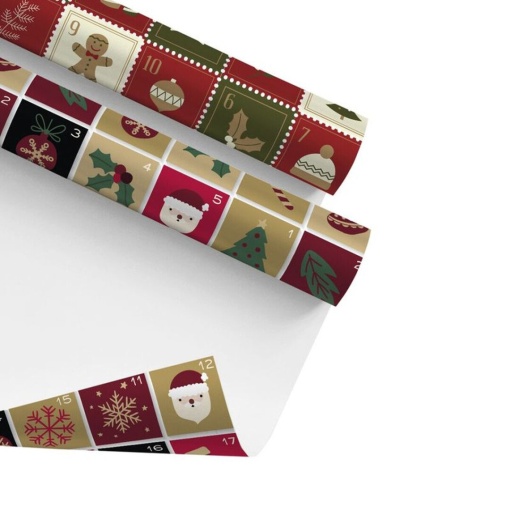 Papel de embrulho D'CASA Natal 70x200cm Classic Xmas sortido