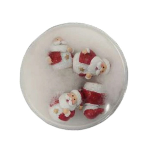 Pai Natal 3,2cm - 4 unidades