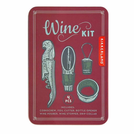 Conjunto de vinho 4 peças KIKKERLAND