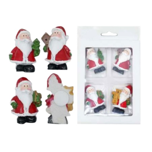 Pai Natal 5cm - 4 unidades
