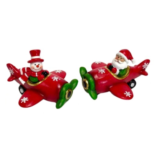 Pai Natal/boneco de neve 10x6,5cm sortido
