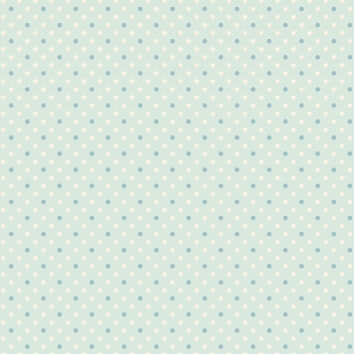 Tecido MAKOWER Sewing Bird Dot azul 1x1,12m
