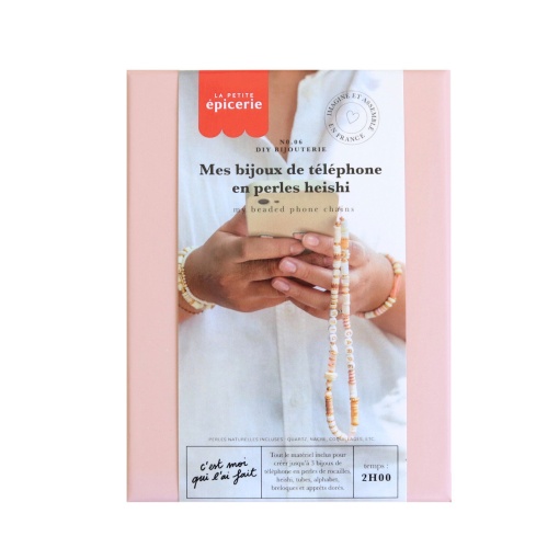 Kit DIY bijouterie - Os meus acessórios para telemóvel com missangas Heishi La Petite Épicerie