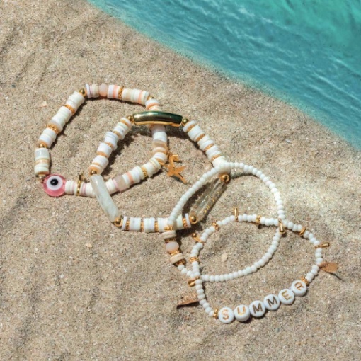 Kit DIY bijouterie - As minhas pulseiras com missangas Heishi La Petite Épicerie